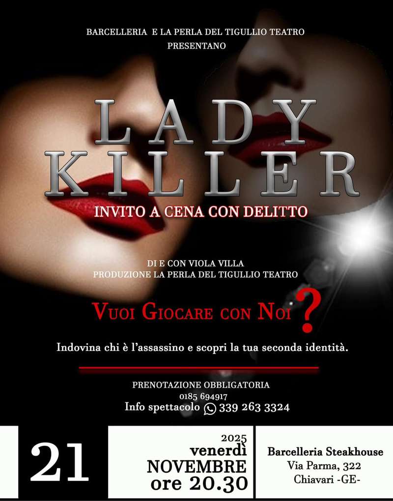 Lady Killer Barcelleria Chiavari